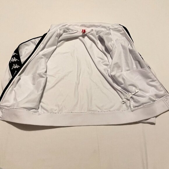 Kappa White Zip Up Track Jacket Youth Kids Boys Size Age 12 - Picture 10 of 16